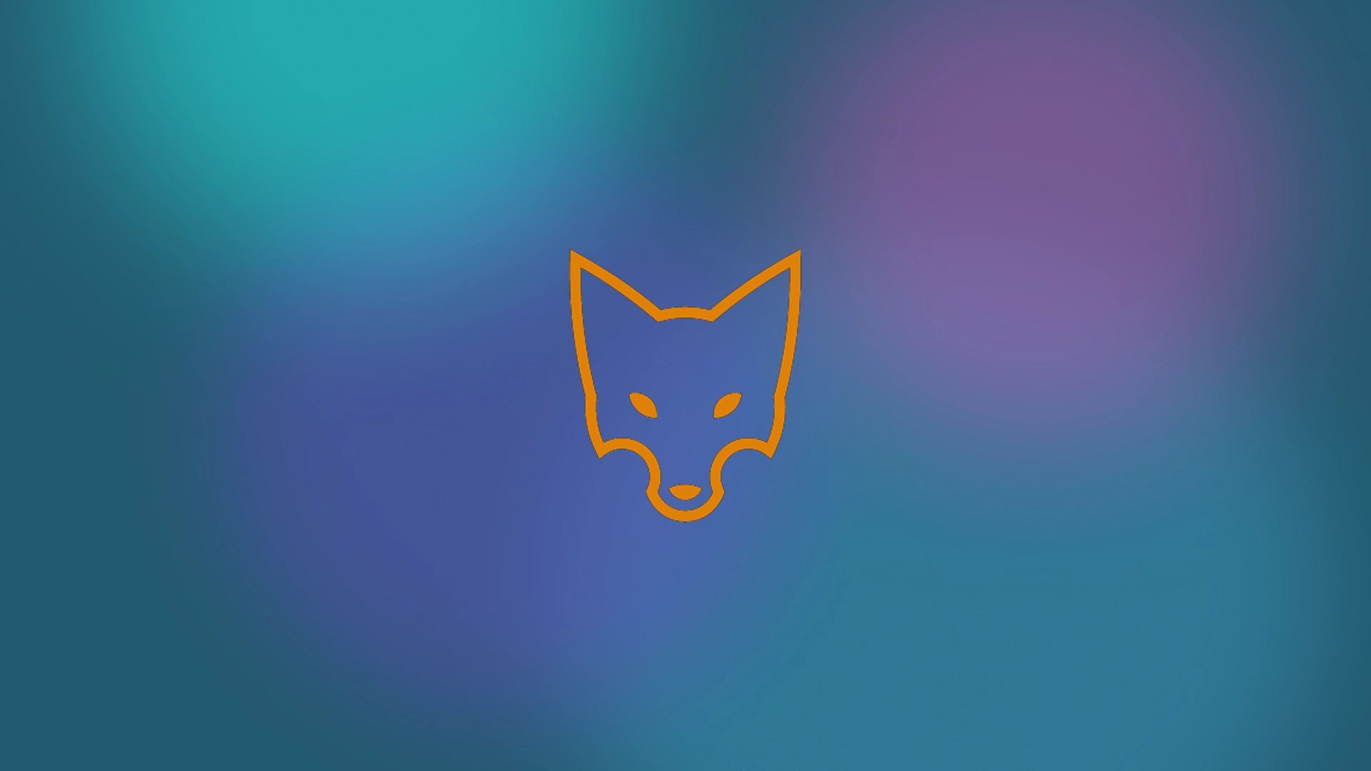 Multifuchs-Logo auf einem Hintergrund mit Blau- und Lilatönen