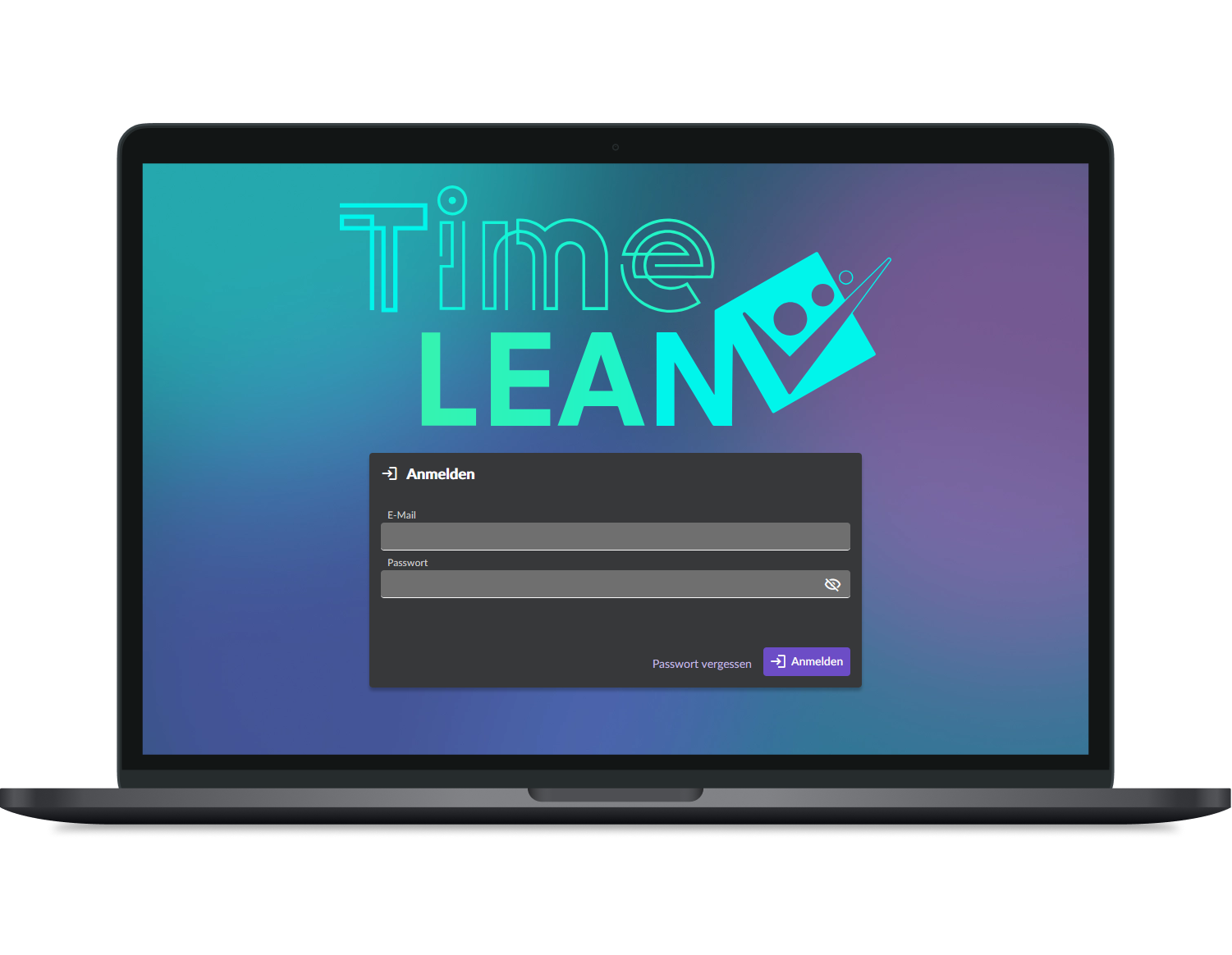 Login-Bildschirm der TimeLEAN-Software.